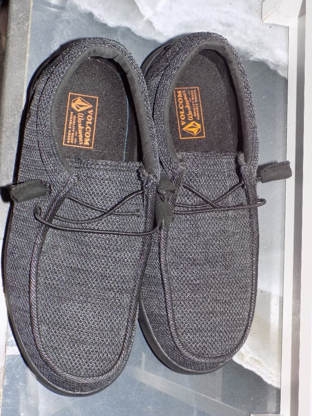 Volcom Chill Black Composite Safety Toe Work Slip-On Shoes VM30806F Size 9W